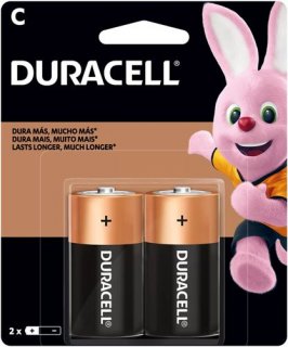 Pilha Media  C   Duracell   Alkalina  Pct/2