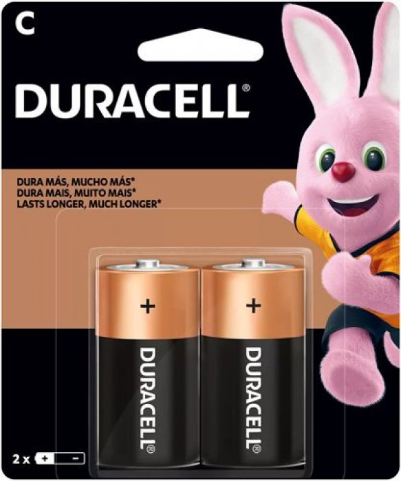 Pilha Media  C   Duracell   Alkalina  Pct/2