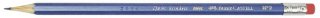 Lapis Preto Faber Max C/borracha Sextavado Azul N.2 1210