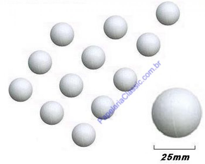 Bola Isopor 025Mm Maciça