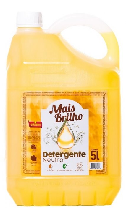 Detergente **lava Loucas** Neutro 5L - Mais Brilho