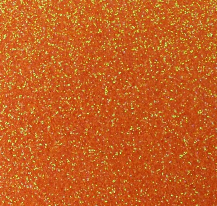 Eva  Folha  *estampa Gliter Laranja Neon 9609