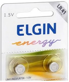 Pilha/bateria ** C/2 ** Lr41 82261  /ag3/lr736 1.5V  Elgin