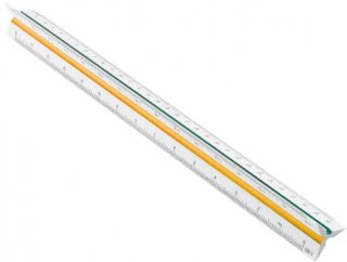 Escalimetro Triangular 30Cm  Maxcril/waleu 10060001