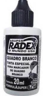 Tinta Pincel Quadro Branco Radex Preto 20Ml  -  228