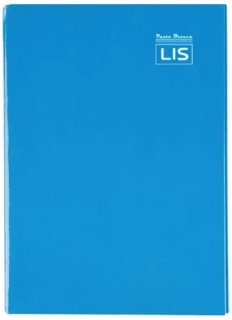 Caderno Cd 96 Fls Cost Peq 1/4 *azul Liso* Pauta Branca  500747