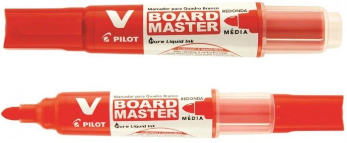 Pincel Quadro Br * Vboard Verm. Recarr * Pilot Wbma