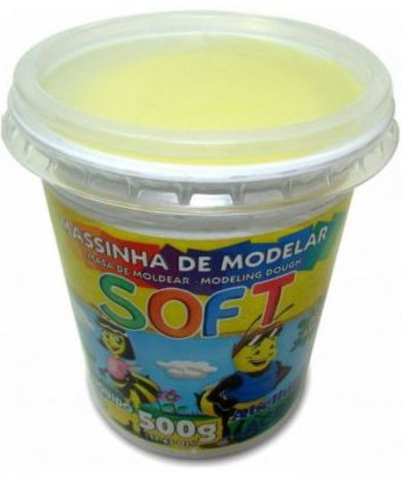 Massa Modelar Soft 500Gr Amarelo Limao/102 Acrilex