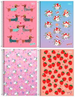 Caderno Cd Univ 1 Mat  **spice Fem 80F Tilibra