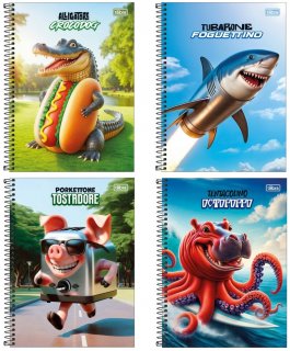 Caderno Cd Univ 1 Mat 80F 4Fun Tilibra