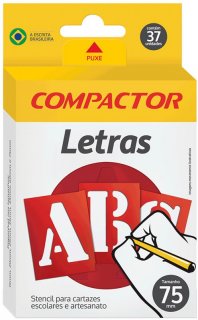 Gabarito Letras Abc C/numeros *75Mm* Compactor