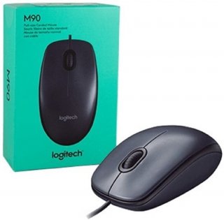 Mouse Usb C/cabo Logitech M90 Preto 1000Dpi