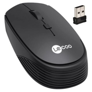 Mouse *sem Fio* Usb Lecoo/lenovo Ws202 Preto 1200Dpi