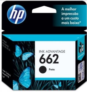 Cartucho Hp 662 Cz103Ab Preto 2Ml