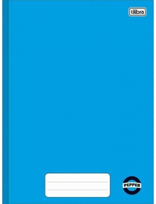 Caderno Cd 80 Fls Cost Peq 1/4 *azul Pepper  Tilibra