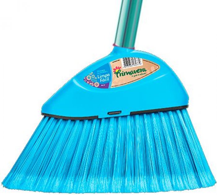 Vassoura de Nylon 30Cm C/cabo 120Cm Limpa Facil Ref.37 Primavera