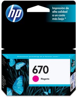 Cartucho Hp 670 Cz115Ab Magenta 4,0 Ml