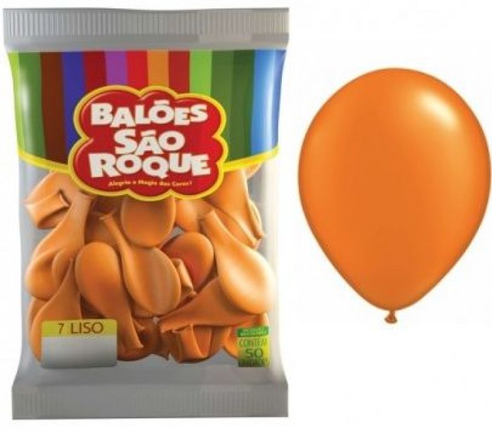 Balao Sao Roque  Laranja Mandarim  7   Pct/50
