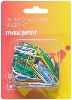 Clips Colorido 2/0 - C/100 - Maxprint  71000018