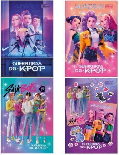 Caderno Cd Univ Cost 48 Fls Guerreiras do Kpop Tilibra
