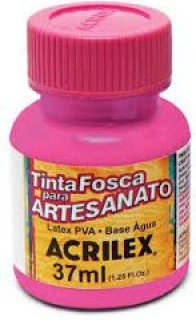Tinta Fosca Artesanato Pva 37Ml Rosa Escuro Ref.542 Acrilex
