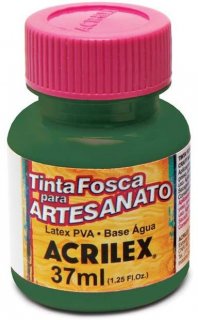 Tinta Fosca Artesanato Pva 37Ml Verde Musgo Ref.513 Acrilex