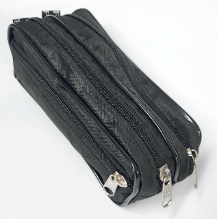 Penal Simples Duplo - 3 Zipers - Preto/cores