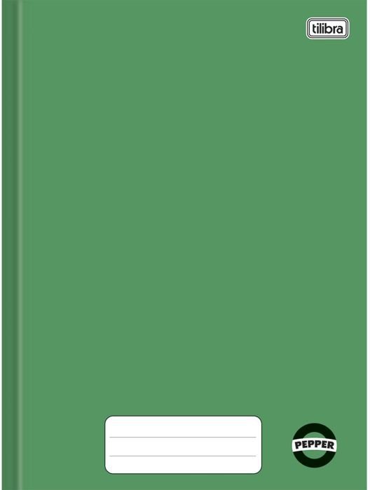 Caderno Cd 80 Fls Cost Peq 1/4 *verde Pepper Tilibra