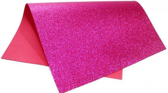Eva  Folha  *estampa Gliter Pink  9739