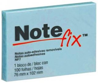 Bloco Adesivo **note Fix** 76X102  *azul 100Fls