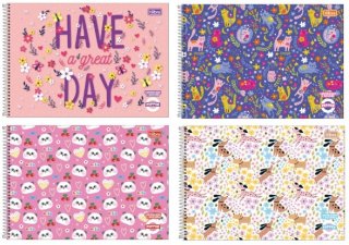 Caderno Desenho Cd 80F * Esp Grande ** Pepper Feminino Tilibra