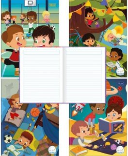 Caderno Cd Caligrafia 40Fls Sapeca Masc Tilibra