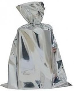 Pacote Presente Saco ** Prata  15X45 Garrafa