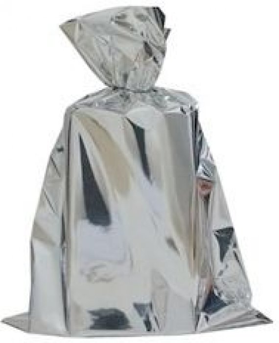 Pacote Presente Saco ** Prata  35X54
