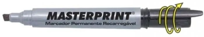 Pincel Atomico * Masterprint * Preto  Mp616