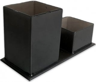 Porta Canetas Duplo  *novacril Fume - Faca Facil 402