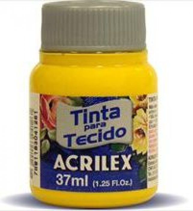 Tinta Tecido Amarelo Ouro 505 37 Ml Acrilex