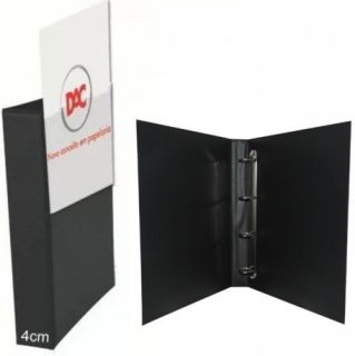 Fichario 4 Argolas 7059 Dac *preto* Lb 4Cm Of Personalizavel