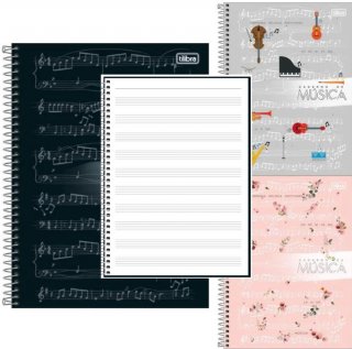 Caderno Cd Univ Musica 80 Fls Tilibra