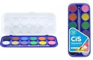 Aquarela **cis** 12 Cores  Ref.52.7400