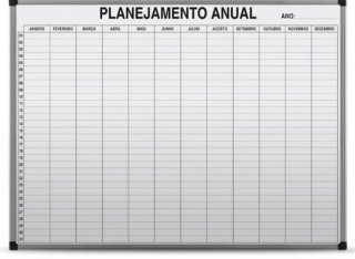 Quadro Branco Formica 3Mm 90X120 Mold Al. *planejamento Anual