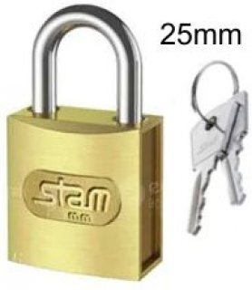 Cadeado 25Mm Zamac E-Coat - Stam/gold Art