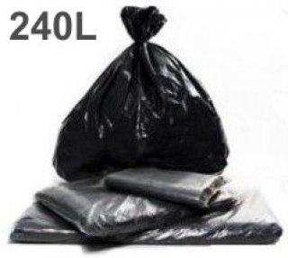 Saco Lixo 240L Preto 115X140 - Pct/50 - 0,08 - Classic
