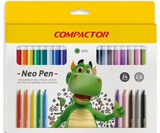 Hidrocor Compactor Neo-Pen Gigante 24 Cores 2.0  15776-18