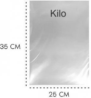 Saco Plastico Pp 25X35  0.05  Kilo