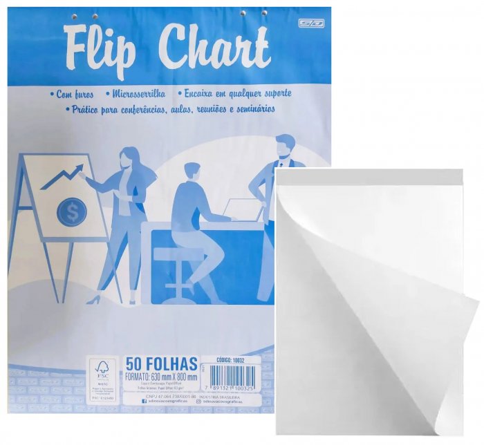 Bloco Flip-Chart 63X80 63Gr 50Fls  Sd 10032 Animativa