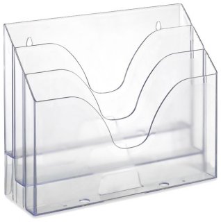 Organizador Triplo Office Maxcril Cristal 10170077
