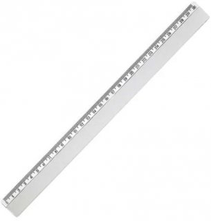 Regua ***maxcril*** 30Cm  Cristal Acrilica New Line  10270017