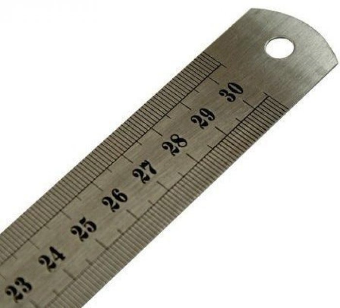 Regua Aco Inox ***brw  Re3000*** 30Cm/polegadas