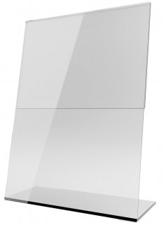 Display Acrilico Base em L  A4 Vertical Go Office